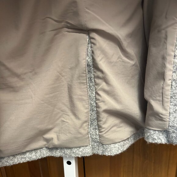 Garnet Hill Sadie Wool Coat - Light Grey - Picture 5 of 10